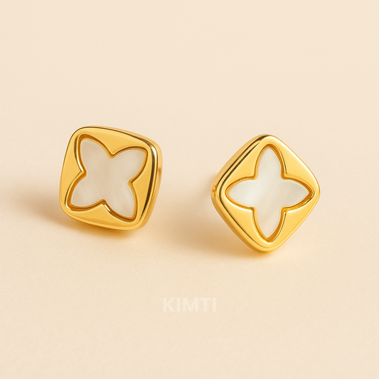 Square Glow Studs Earring