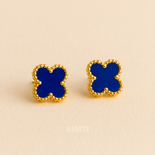 Blue Clover Anti Tarnish Earring