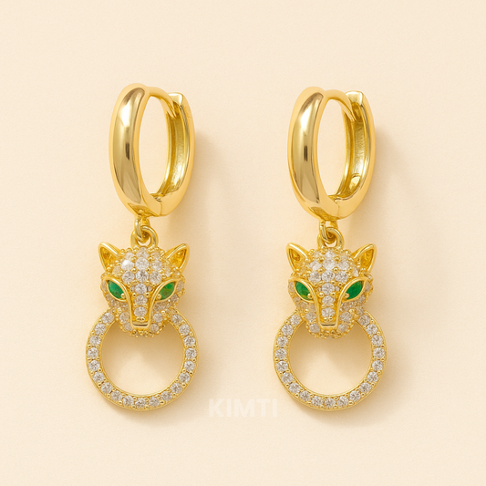 Animal Leopard Panther Jaguar Earring