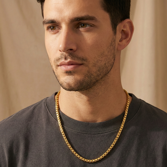 Men-18k Gold Plated Anti Tarnish Snake Chain