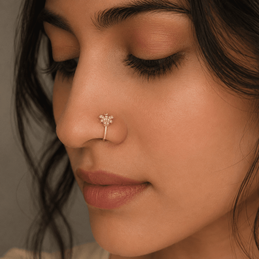 Noor Bloom Diamond Nose Pin