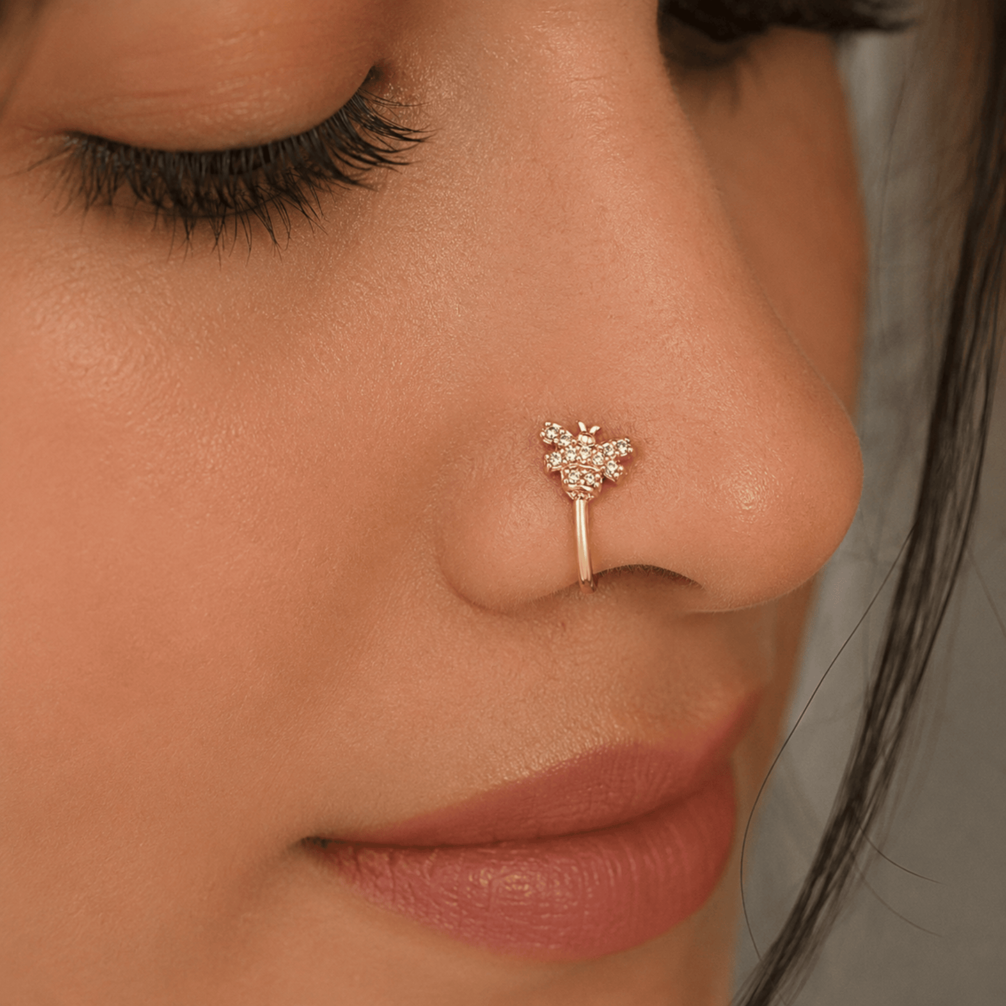Noor Bloom Diamond Nose Pin