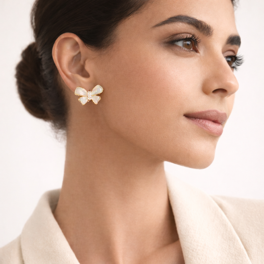 Korean Style Bow Earring