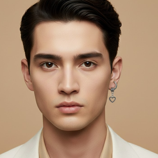 Men - Magestic Heart Earring