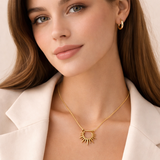 18k Gold Plated Sunspire Anti Tarnish Necklace