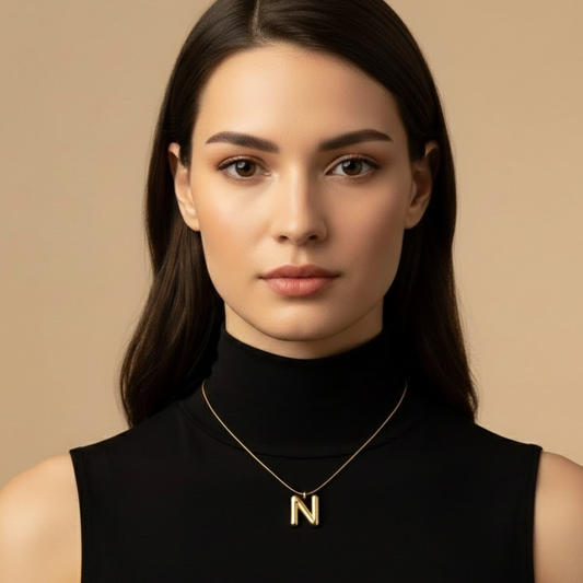 Initials Letter "N" Anti Tarnish Necklace