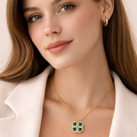 Celeste Crimson Anti Tarnish Necklace