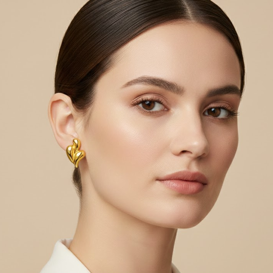 18k Gold Plated Melting Anti Tarnish Earring