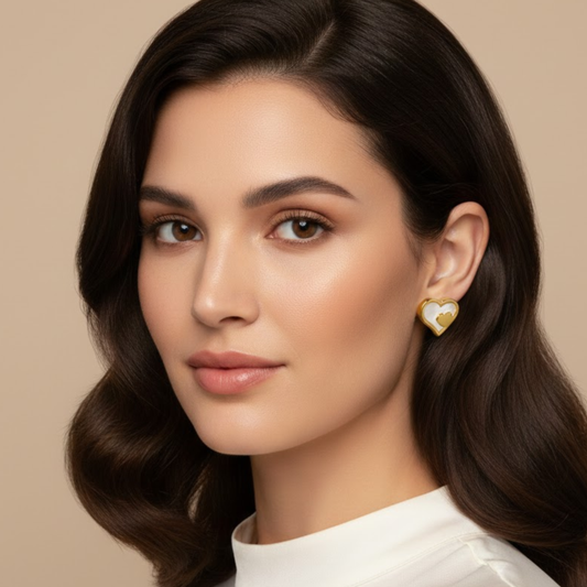 Forever Love Heart Anti Tarnish Earrings