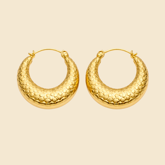 18k gold plated Anti Tarnish Hoop Earring
