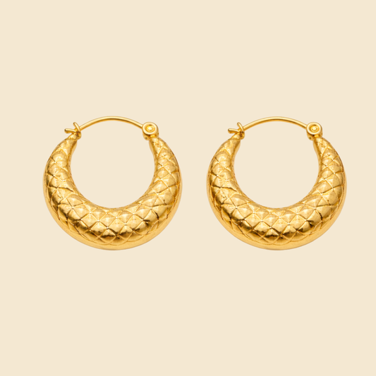 18k gold plated Hoops Anti Tarnish Earring
