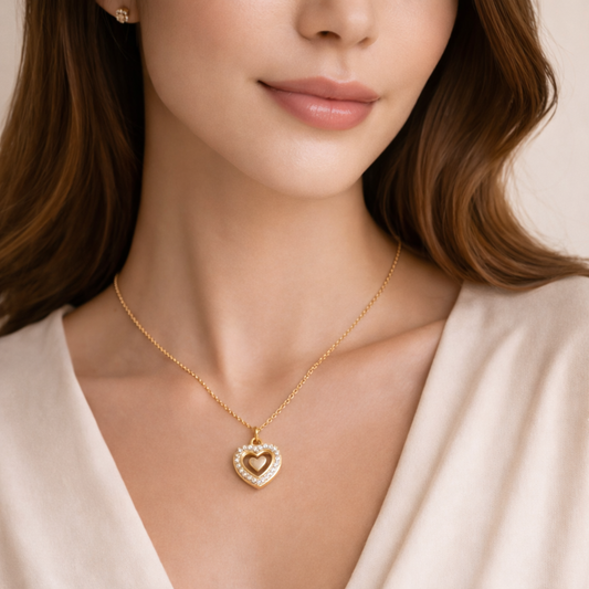 18K Gold Plated Classic Love Necklace