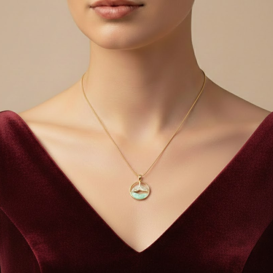 18k Gold Plated Ocean Fish Tail Necklace