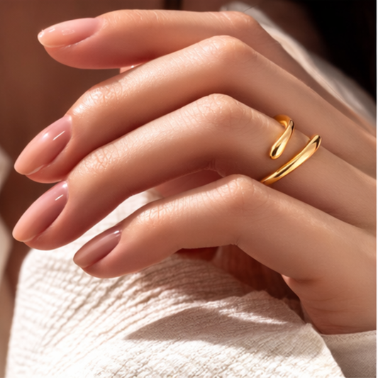 18k Gold Plated Twisted Beauty Ring