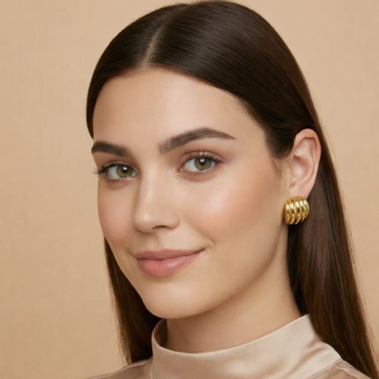 18k gold plated Eterna Stud earring