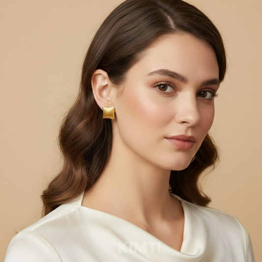 18k Gold Plated Bold Legacy Studs Earring