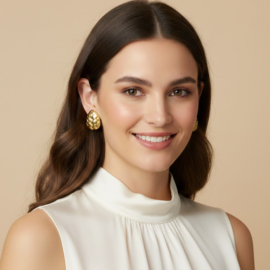 Aurelia Woven Gold Earrings