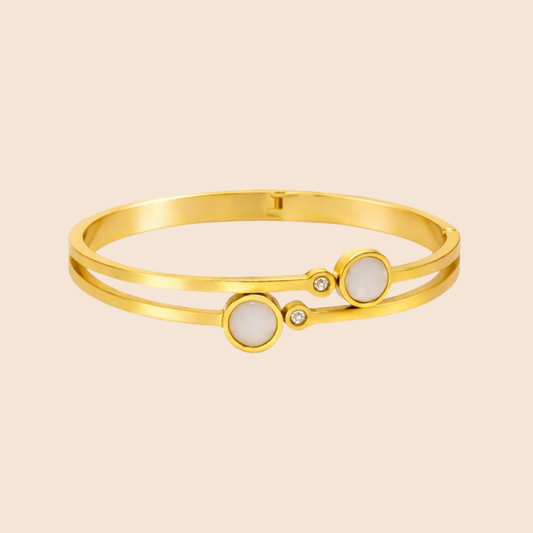 18K Gold Plated Aurelia Moonstone Bracelet