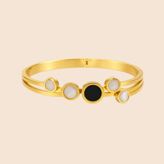 18K Gold Plated Elara Midnight Glow Bracelet