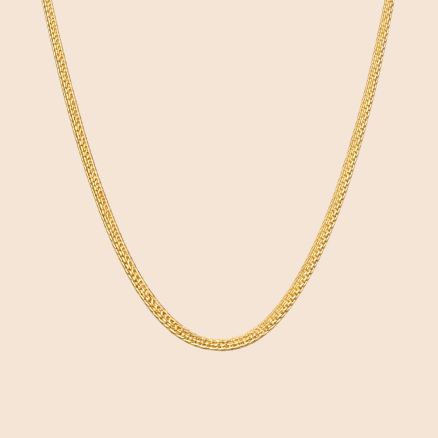 Men - 18K Gold Plated Monarch Twist Necklace
