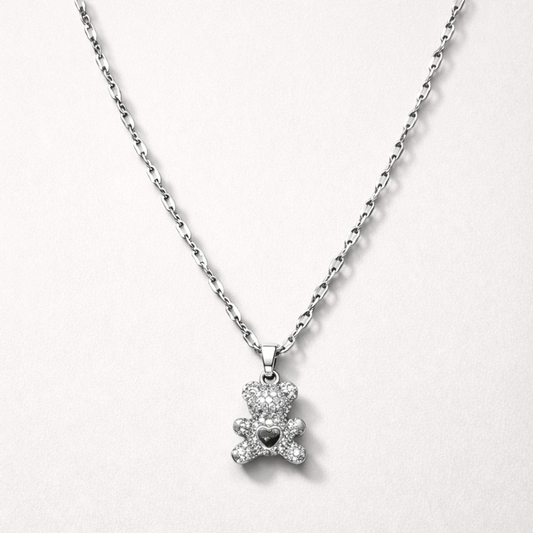 Sweetheart Teddy Pendant Necklace