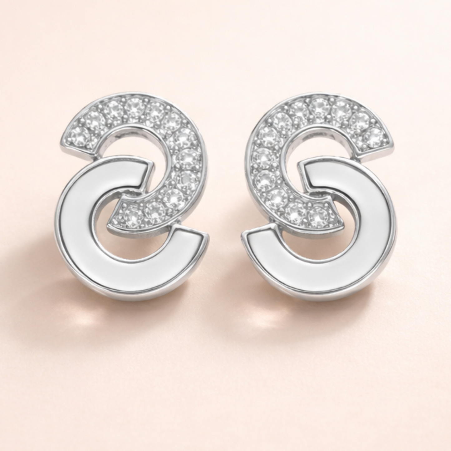 Celeste White Halo Earrings