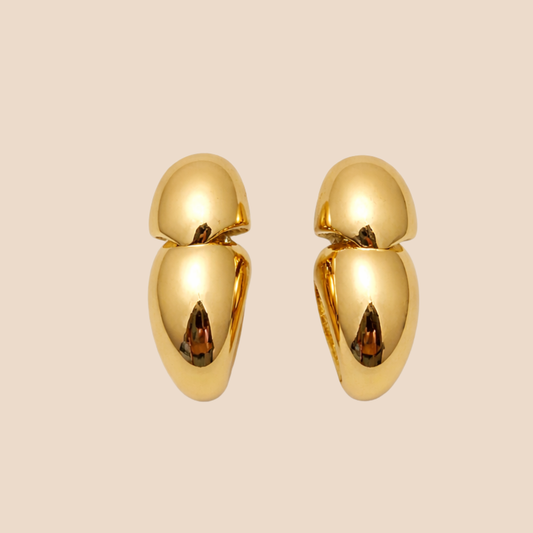 Minimal Gold Charm Earrings