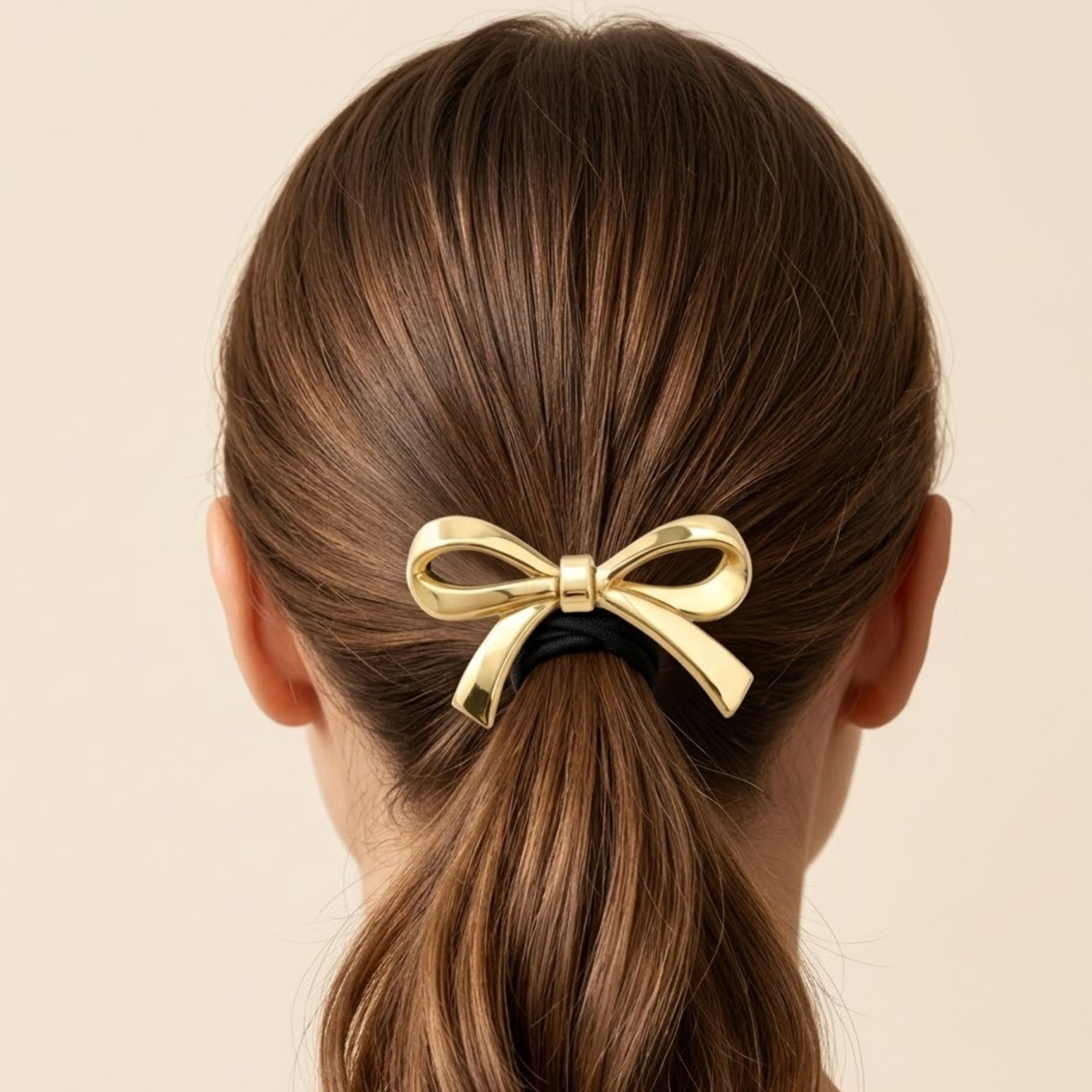 18k Gold Plated Bow Hair Tie