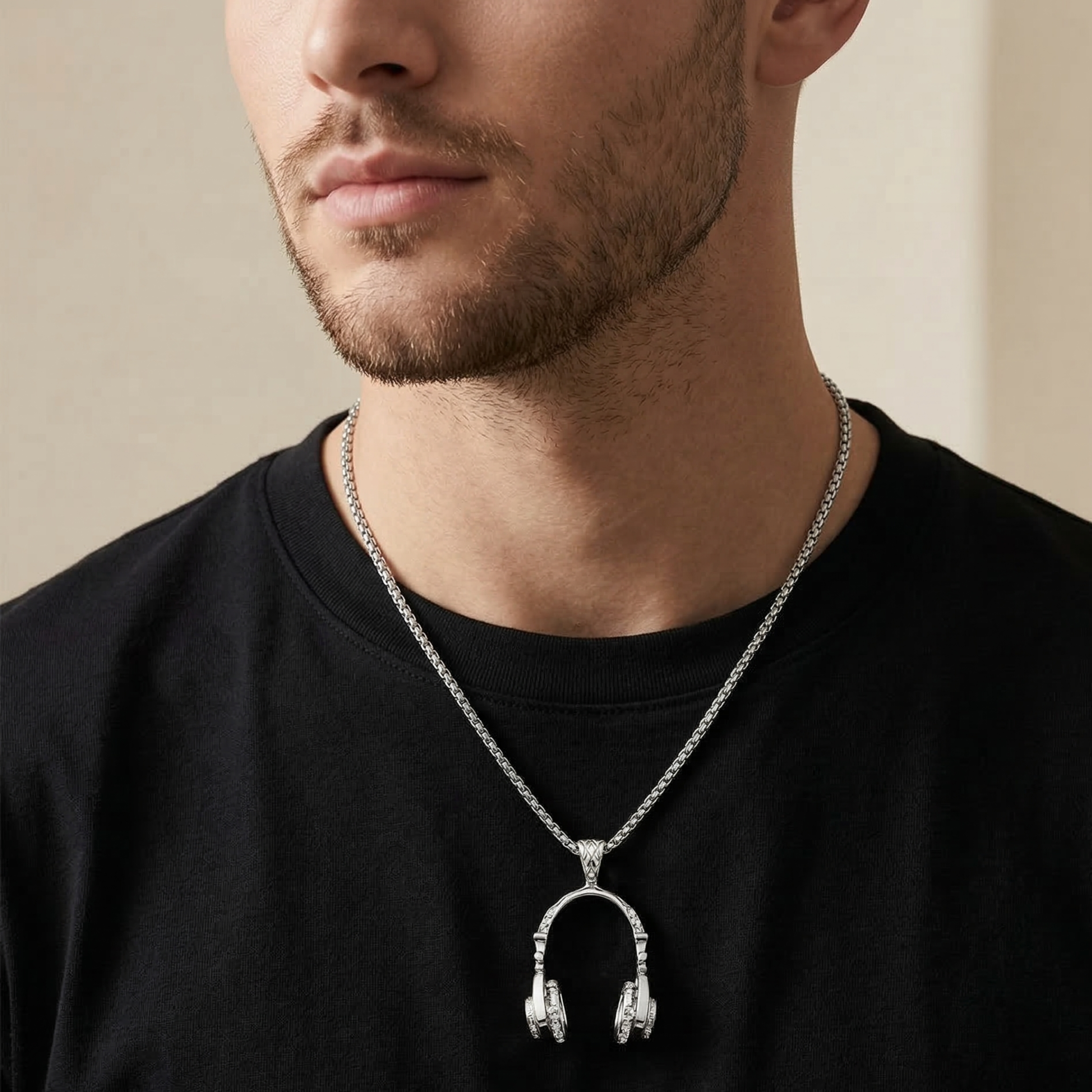 Men - Stylish Music Headphone Charm 