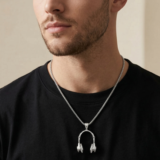 Men - Stylish Music Headphone Charm Necklace