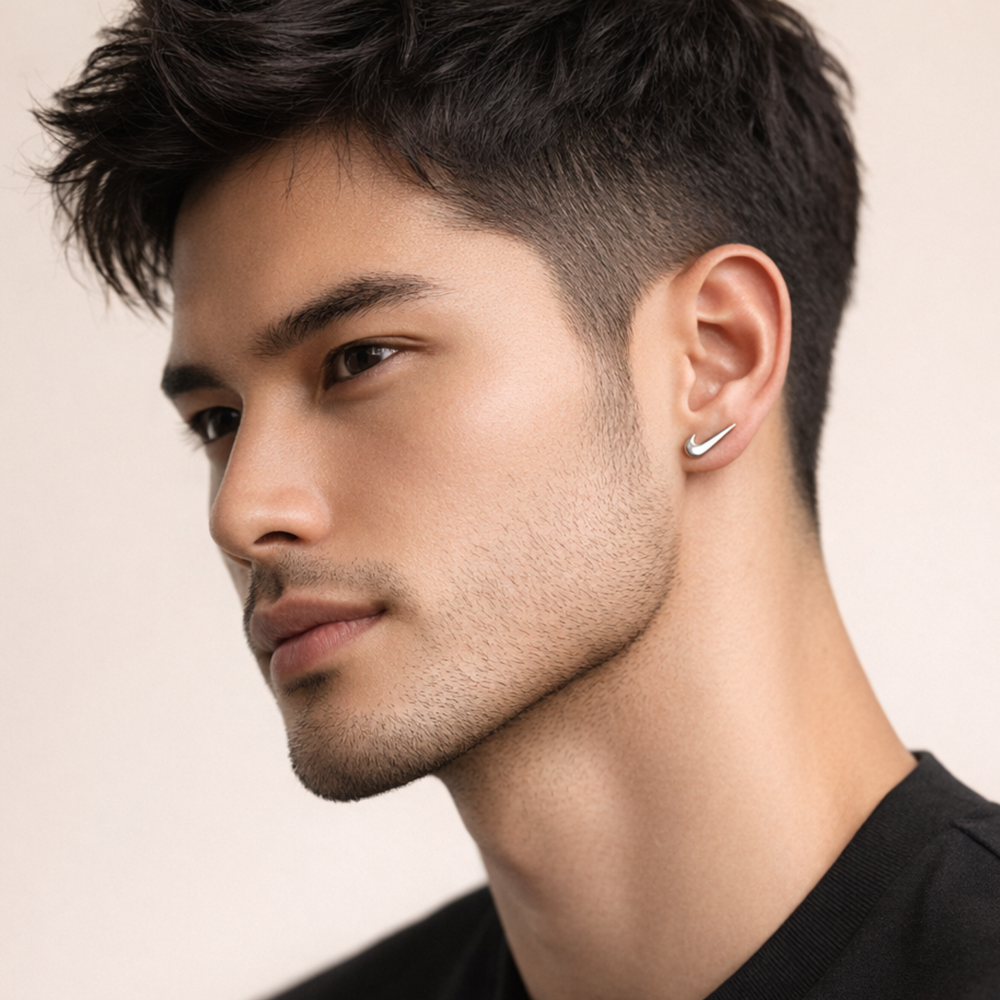 Men- Silver Surge Earring