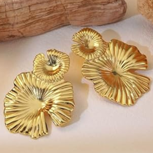 18K Gold Plated Royal Sunburst Earrings