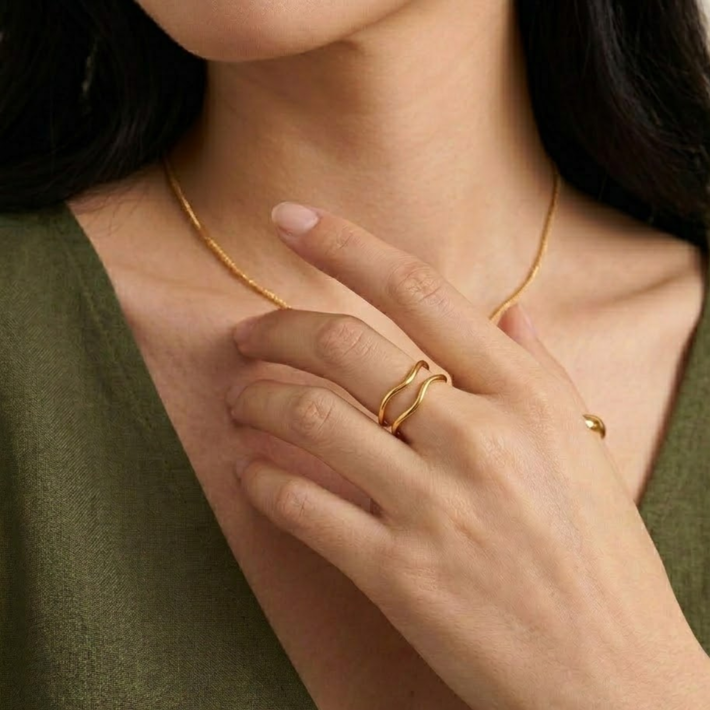 18k Gold Plated Modern Muse Ring