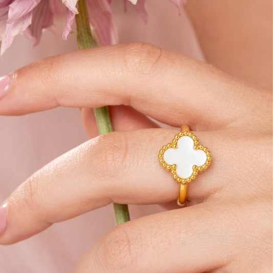 White Clover Anti Tarnish Ring