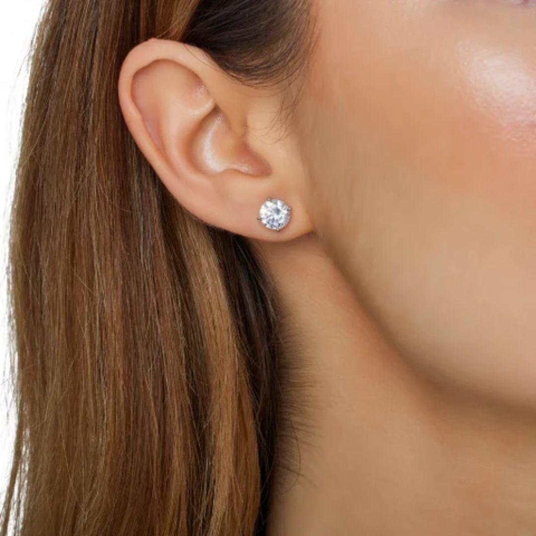 Crystal Glow Stud Earrings