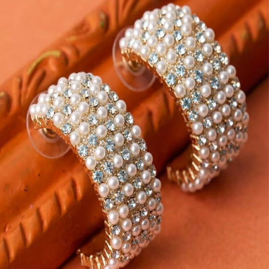 Crystal Pearl Radiance Earrings