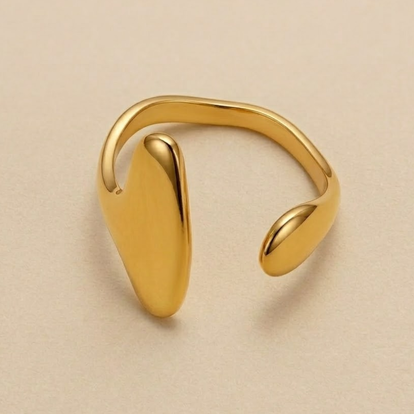 18K Gold Plated Aurelia Flow Gold Ring
