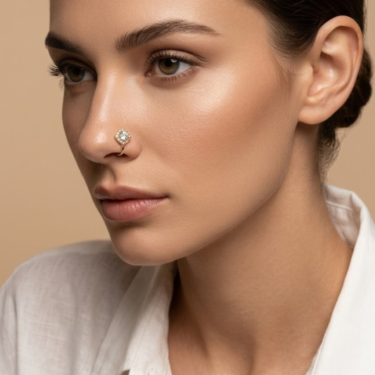 Luxe Square Glow Nose Pin