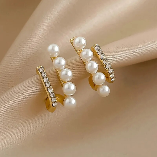 Ivory Shine Pearl Earrings