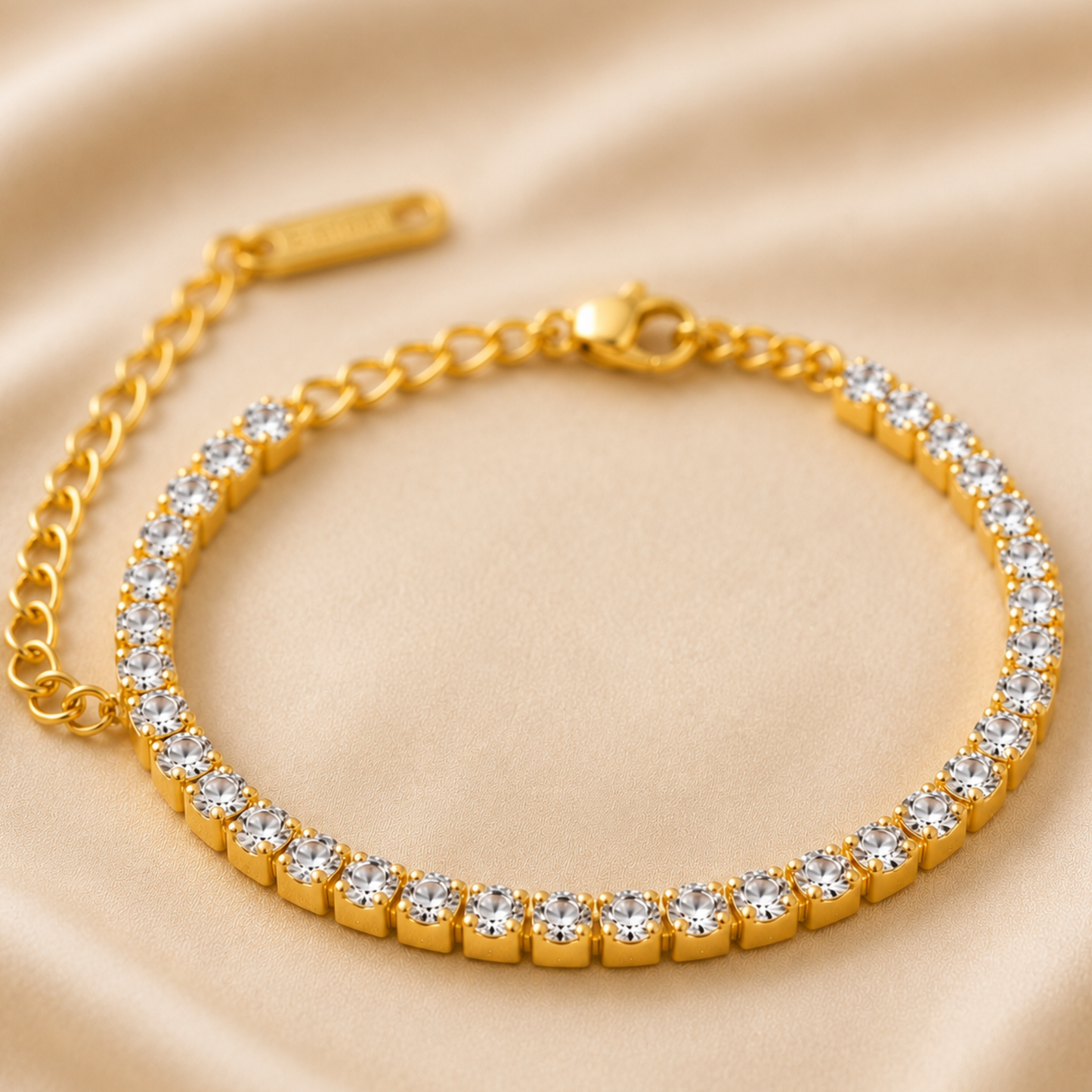 Premium Gold Chain Tennis Bracelet