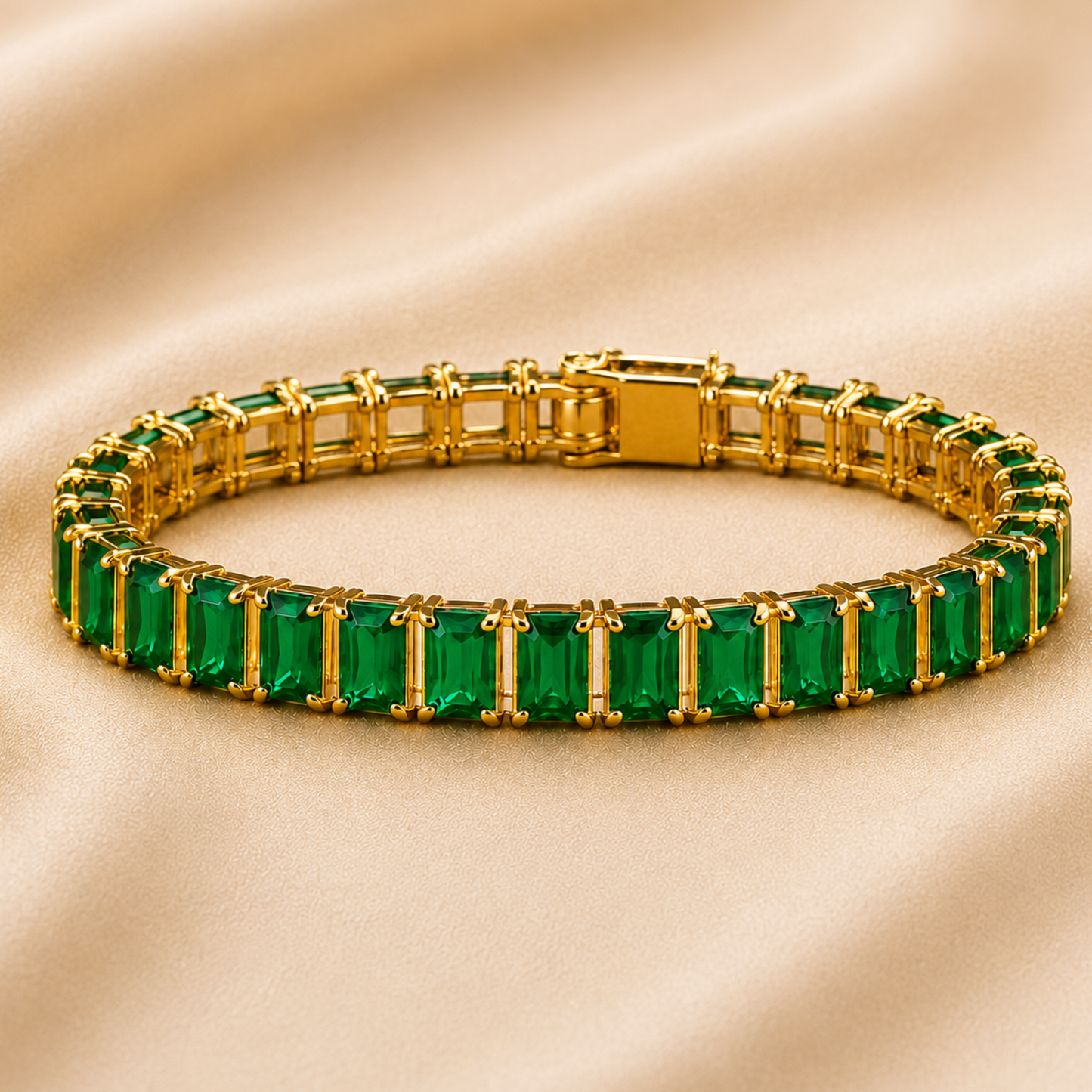 Lustre Line Tennis Bracelet