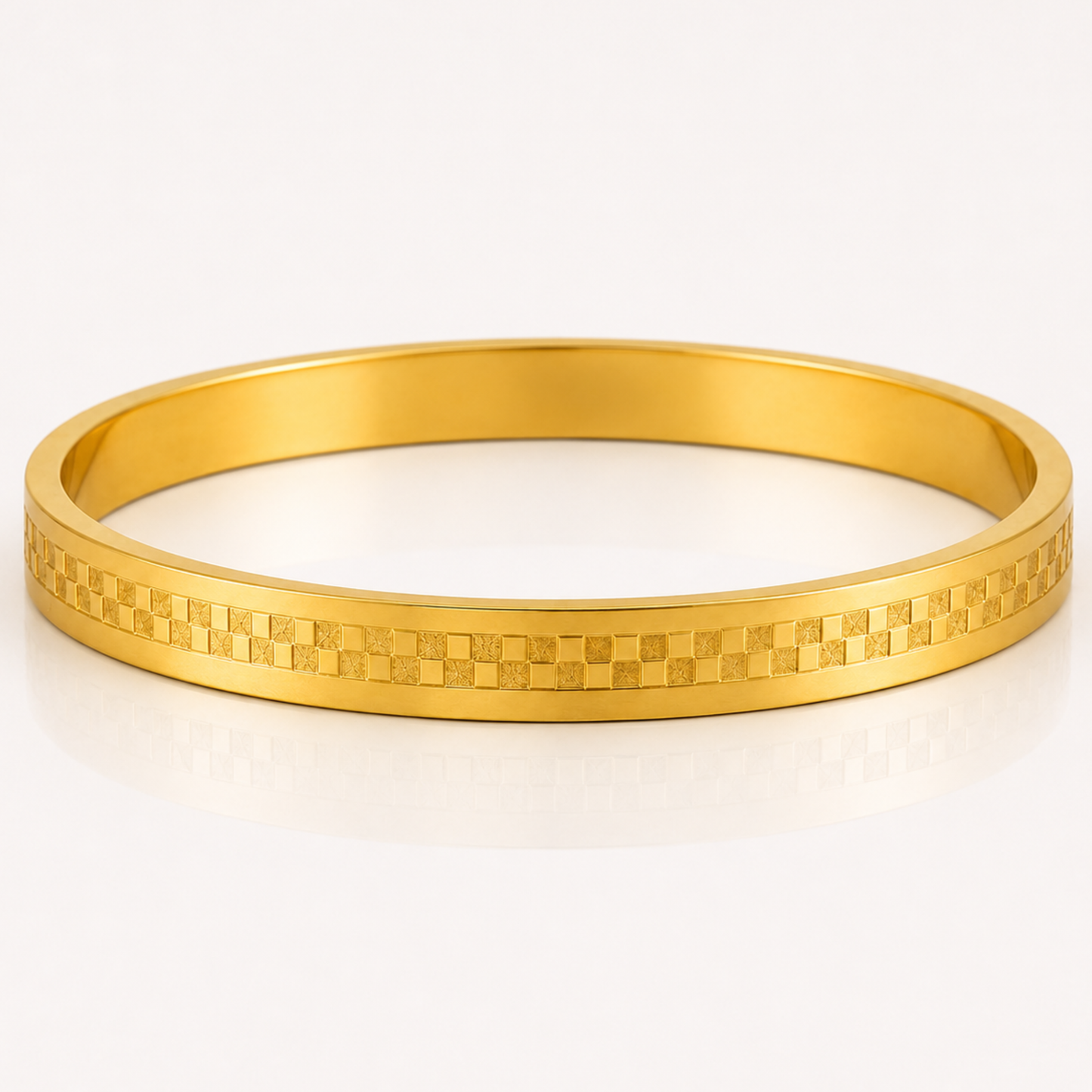 Men-18K Gold Plated Monarch MicroGrid Bracelet