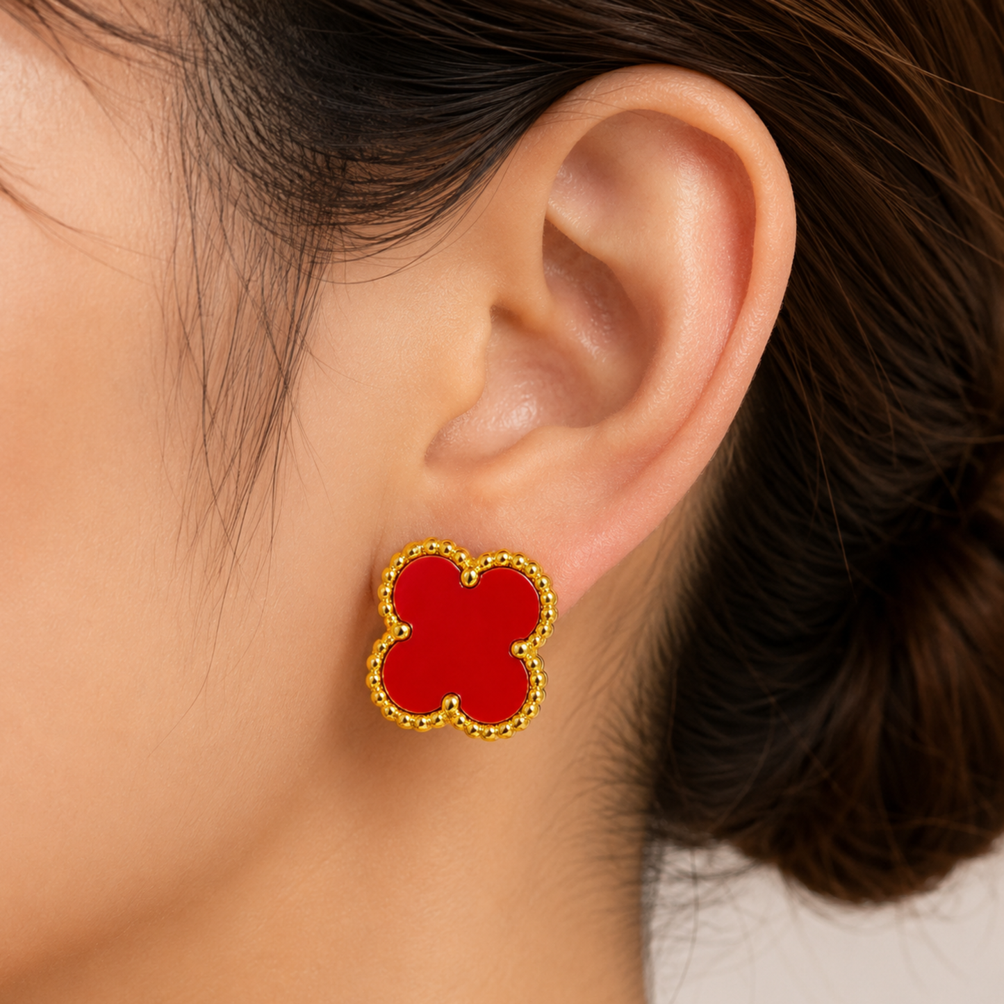 Red Clover Anti Tarnish Stud Earring Rs. 99
