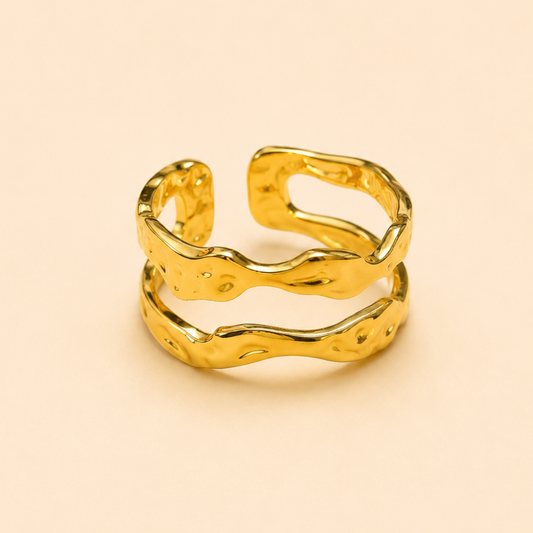 18K Gold Plated Chic Infinity Gold Ring