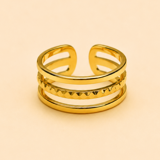 18K Gold Plated Timeless Trio Gold