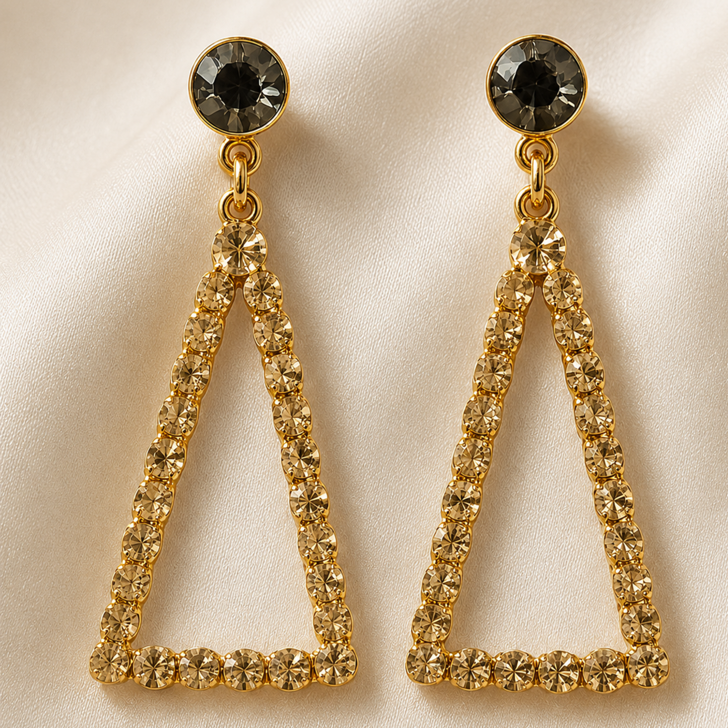 Golden Triangle Turkish Dangler Earring