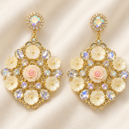 Moonflower Drops Turkish Earring