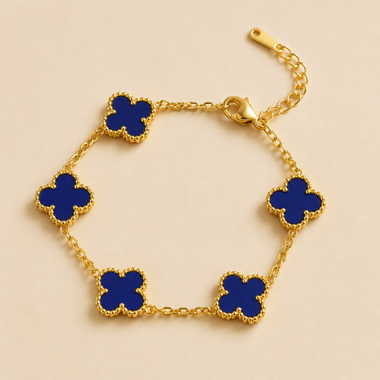 Blue Clover Anti Tarnish Bracelet