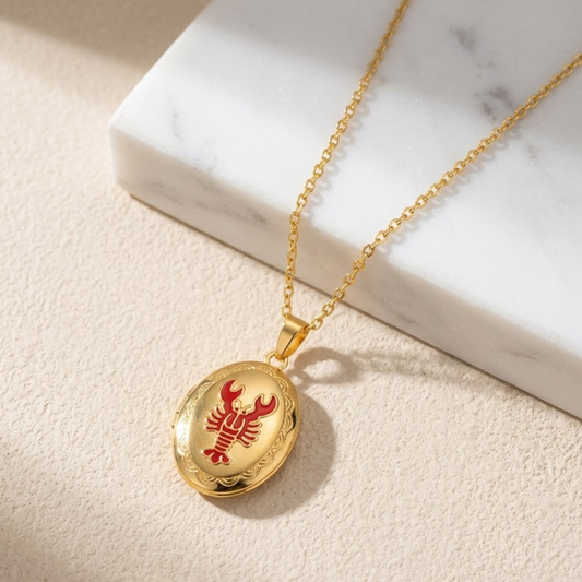 18K Gold Plated Scorpio Zodiac Pendant Necklace