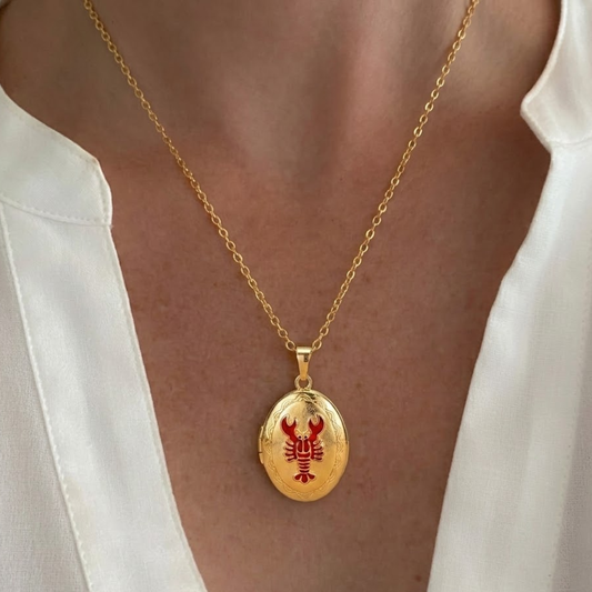 18K Gold Plated Scorpio Zodiac Pendant Necklace